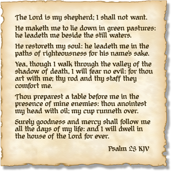 Psalm 23 KJV